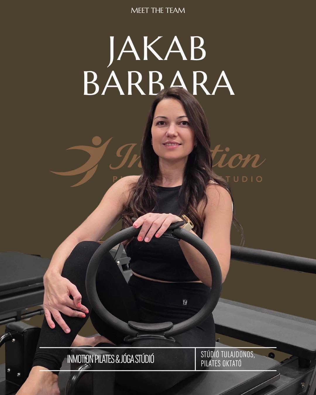 Jakab Barbara – Stúdiótulajdonos, Pilates-oktató